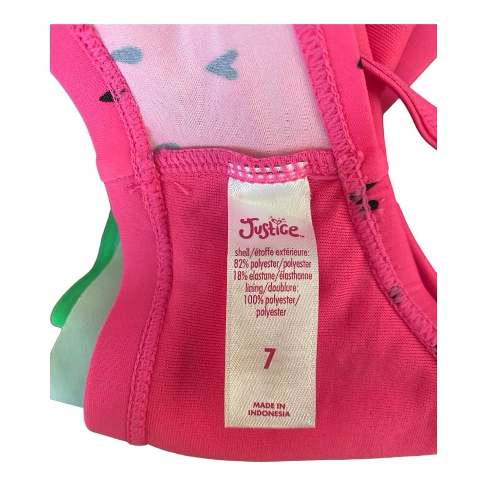 Bikini swim top Justice girls sz 7 - Picture 3 of 3